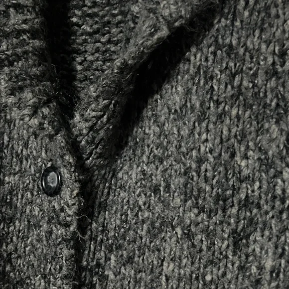RW&CO. Gray Knit Cardigan Sweater wool blend - Picture 5 of 7